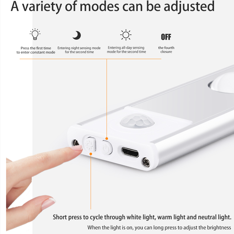 LED-sensorlampe uden ledninger