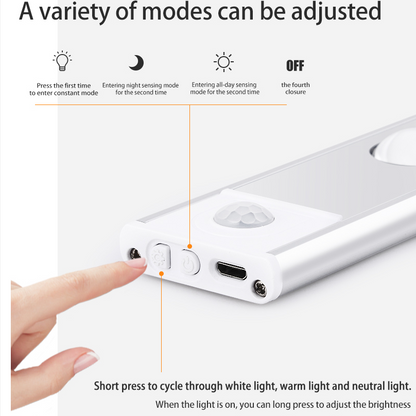 LED-sensorlampe uden ledninger