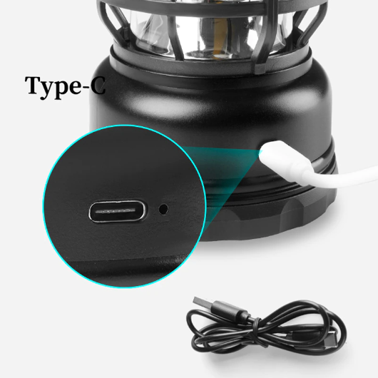 Smart Retro-lampe | Genopladelig