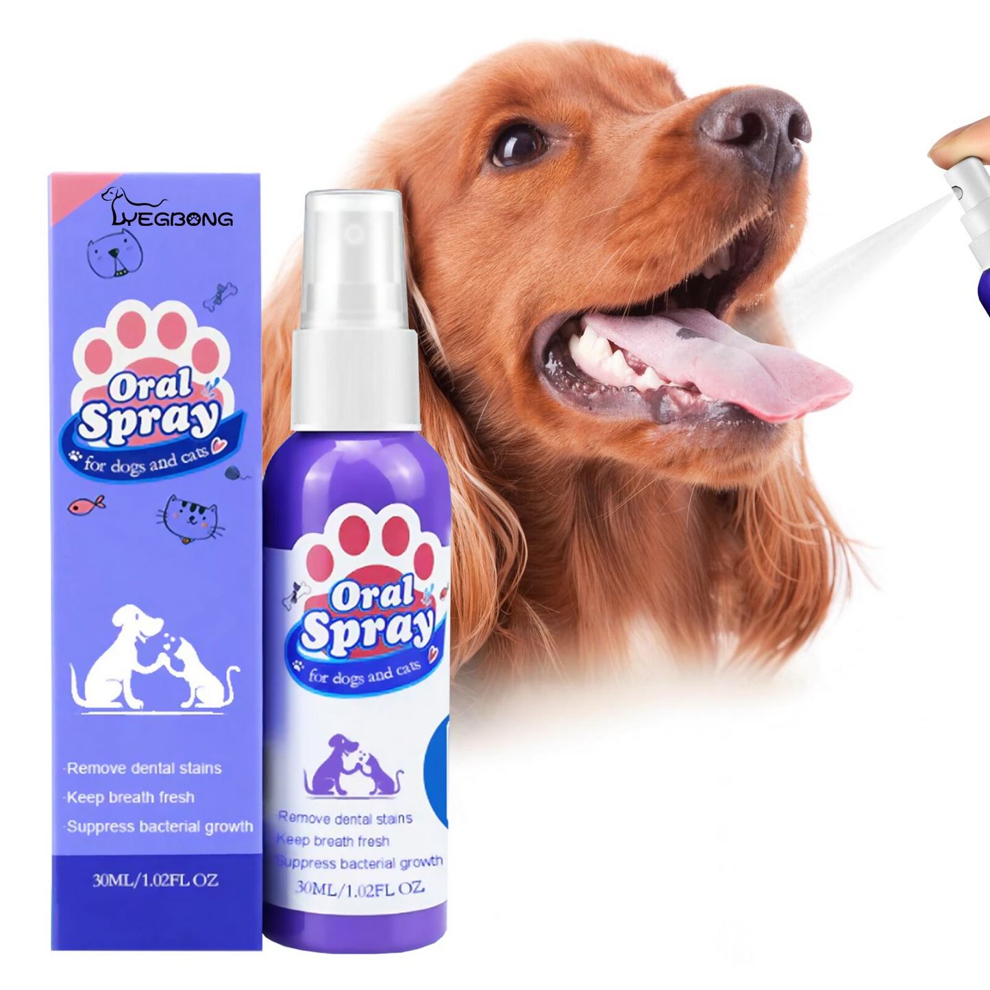 Forfriskende spray til dyreånde